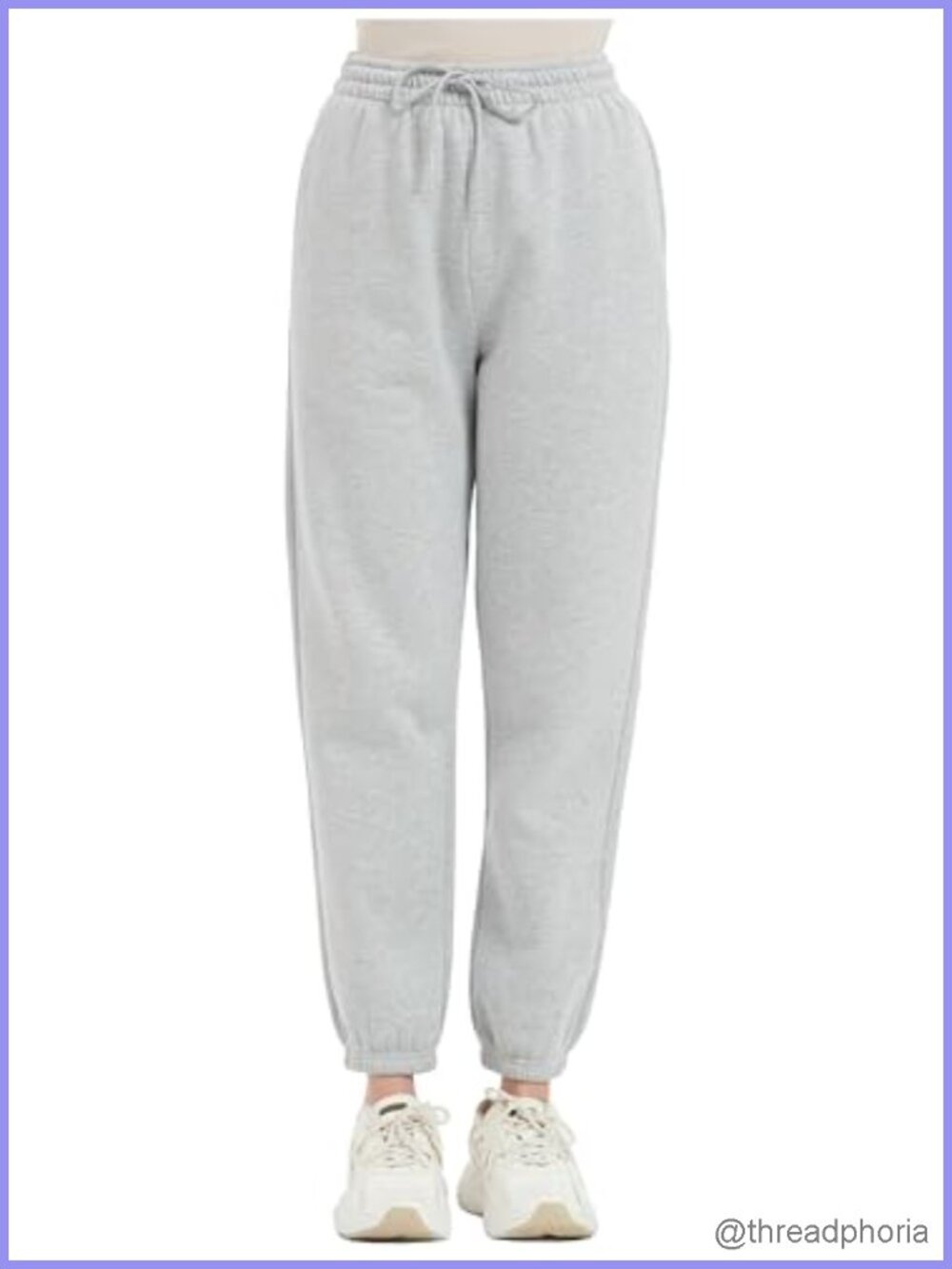 High Waisted Fleece Lined Baggy Sweatpants Joggers with Pockets